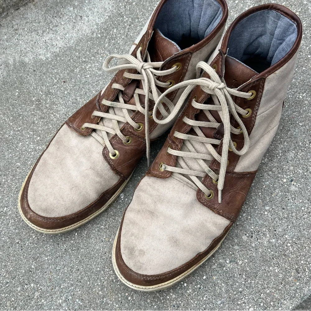 Timberland Earthkeepers Leather Canvas Boots Men’s Size 9